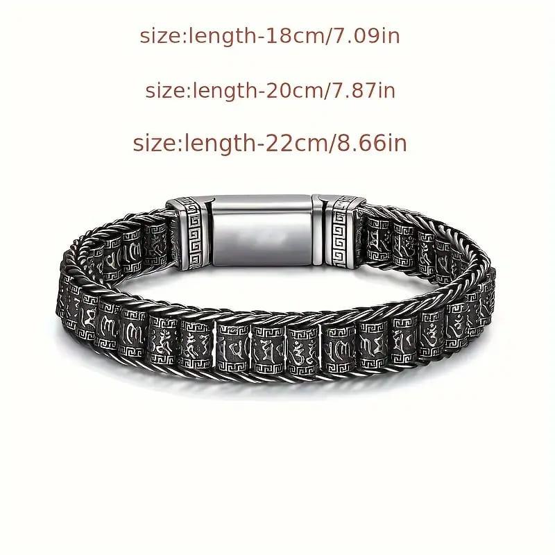 激レア 派手 梵字 メンズ ブレスレット 009 B系 HIPHOP系 ストリート