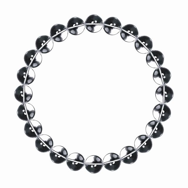 標準8mm 水晶数珠ブレスレット アクセサリーホストヤクザ ヤンキー