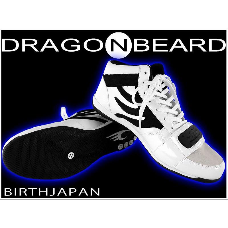 ポイント10倍 DB-1100白 DRAGONBEARD-ドラゴンベアード-ハイカットスニーカー 靴悪羅悪羅系 オラオラ系 半グレヤカラグヤクザ ヤンキー 派手 チンピラ｜birthjapan｜04