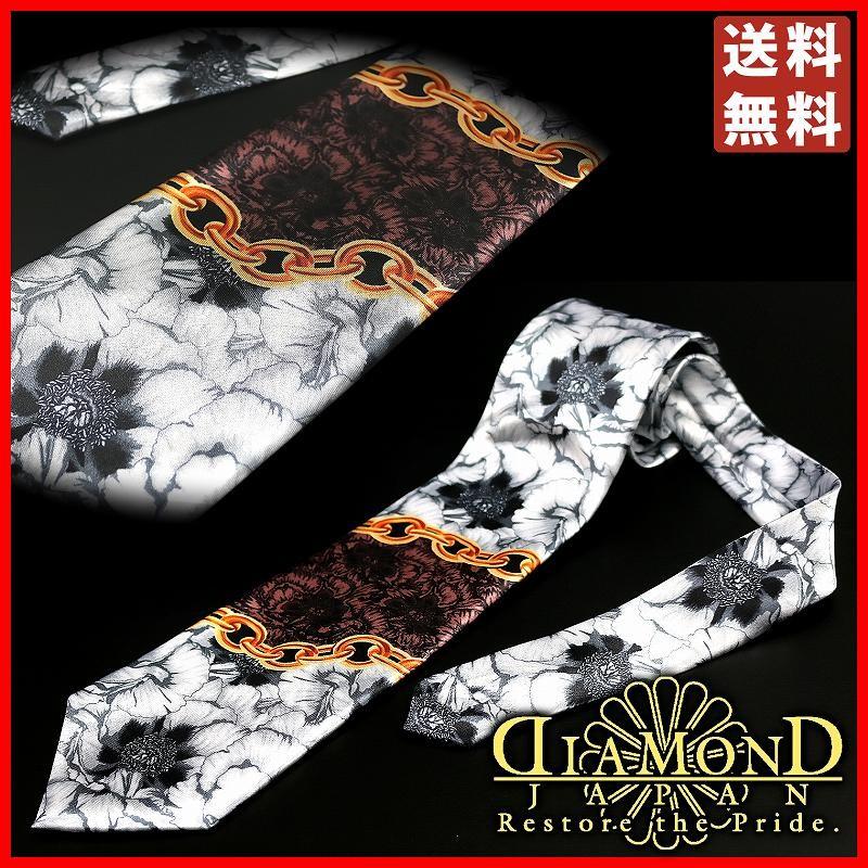 白 牡丹×チェーン切替 □ ネクタイ □ヤクザ ヤンキー オラオラ系 悪羅