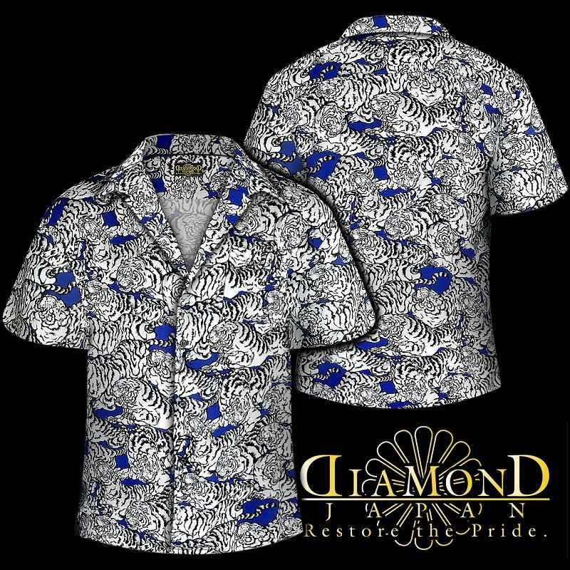 ポイント10倍 百虎 総柄 アロハシャツ レーヨン100% ヤクザ ヤンキー