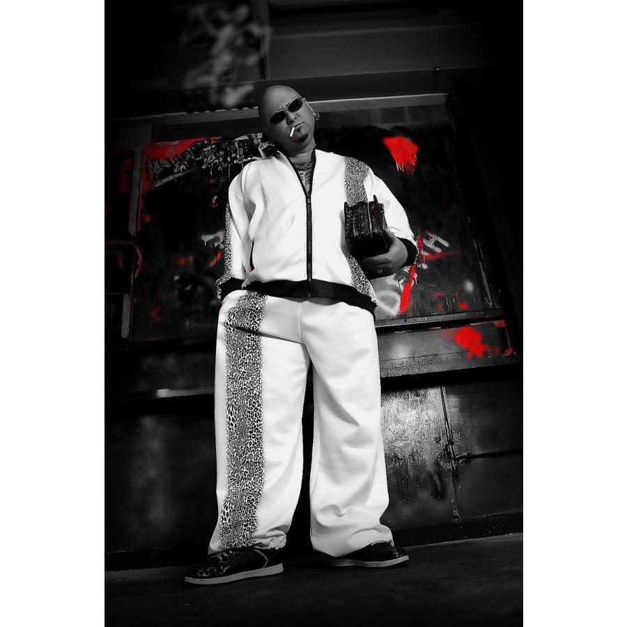 長袖 セットアップ ジャージ 豹柄 白 DIAMOND JAPAN ダイヤモンド