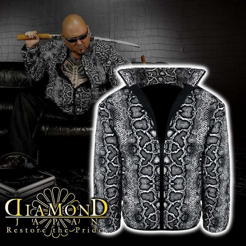 白蛇総柄 中綿 ソフトボア ジャケット ヤクザ ヤンキー オラオラ 悪羅悪羅 オラオラ系 服 DJ-124  悪党の店 バースジャパン BIRTHJAPAN ポイント10倍 白蛇総柄 中綿 ソフトボア ジャケット ヤクザ ヤンキー