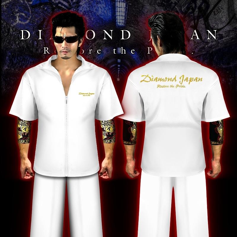 刺繍入り 半袖 セットアップ ジャージ 白 ヤクザ ヤンキー オラオラ 悪羅悪羅 オラオラ系 上下 服 DJ-137 無地 夏物 メンズ ファッション 悪党の店 バースジャパン BIRTHJAPAN 刺繍入り 半袖 セットアップ ジャージ 白 ヤクザ ヤンキー 悪羅悪羅