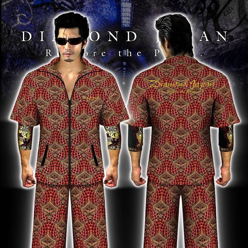 半袖 セットアップジャージ 長ズボン 服 DIAMOND JAPAN クロコ柄 dj