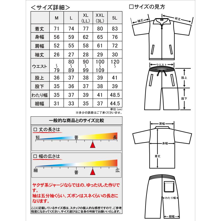 和柄 ムカデ刺青 総柄 半袖 セットアップ ジャージ dj-229 和彫り 胸割