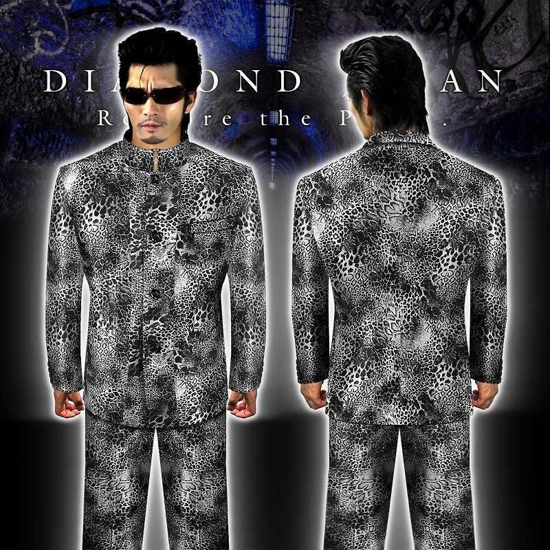 マオカラー スーツ メンズ ヤクザ オラオラ系 ファッション 上下セット