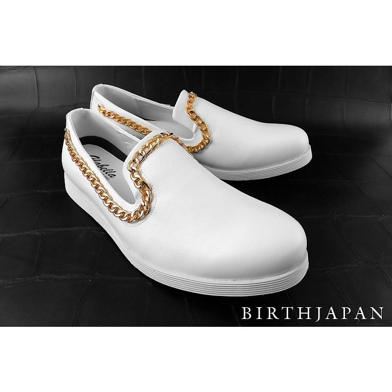 ポイント10倍 靴 GLBT-051白 glabella グラベラ チェーン付き