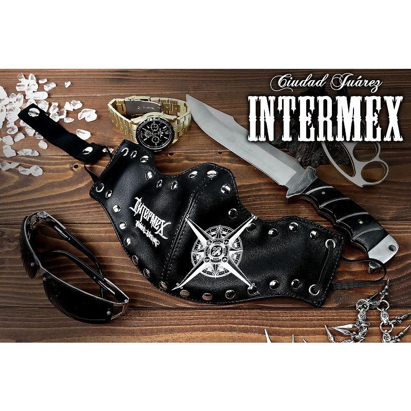 定形外郵便送料無料 カラスマスク INTERMEX ITM-038 ロゴ 刺繍 黒 白