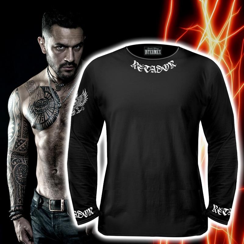 長袖 Tシャツ 服 メンズ ファッション INTERMEX コンパススカル ロンT