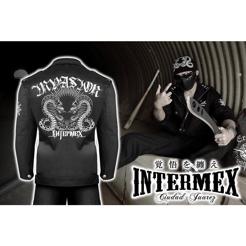 全刺繍 コブラ 作業着 上下セット INTERMEX 服 ギャング バイカー