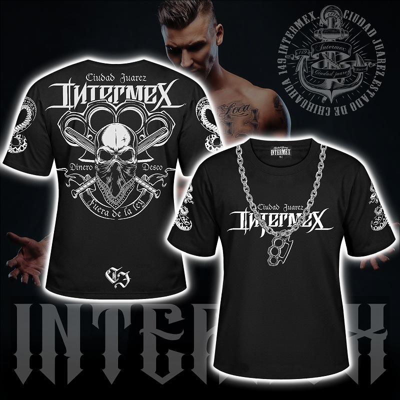 半袖 Tシャツ 服 INTERMEX (インターメックス) メリケンスカル tm-057