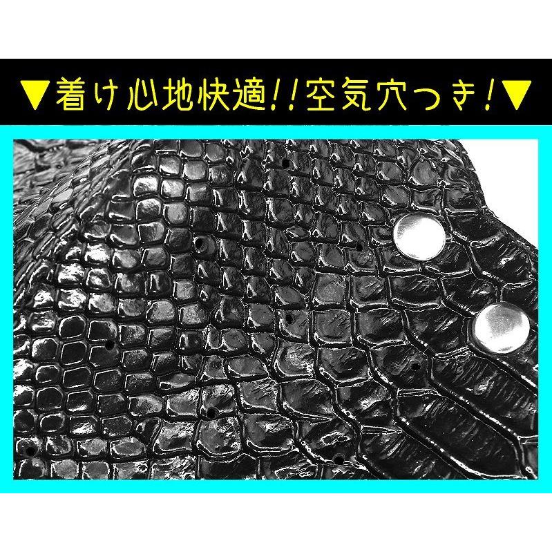 定形外郵便送料無料 カラスマスク INTERMEX itm-070 蛇柄 黒 スタッズ 洗える メンズ オラオラ系 ヤクザ ヤンキー ギャング フェイクレザー｜birthjapan｜04