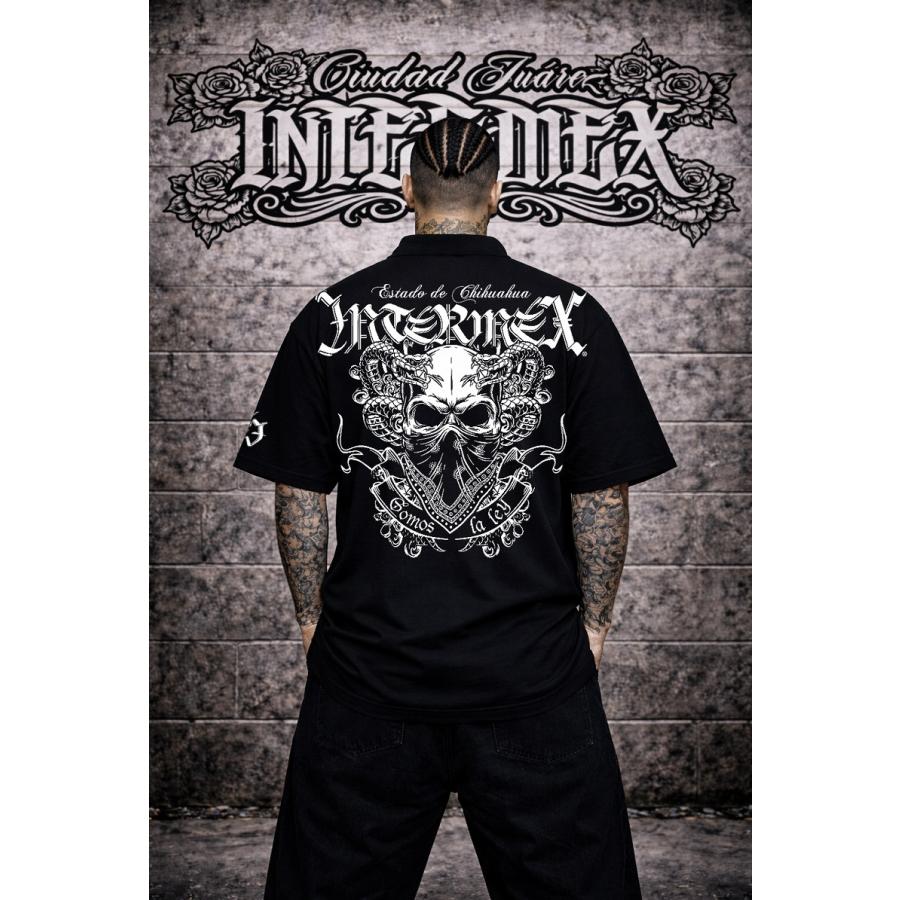 専用 インハイ 半袖 半袖 ポロシャツ 服 INTERMEX バンダナスカル 蛇 コブラ パイソン itm