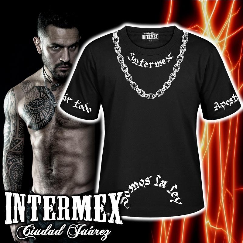 半袖 Tシャツ 服 INTERMEX ドラゴン スカル柄 火炎瓶itm-075 黒 白