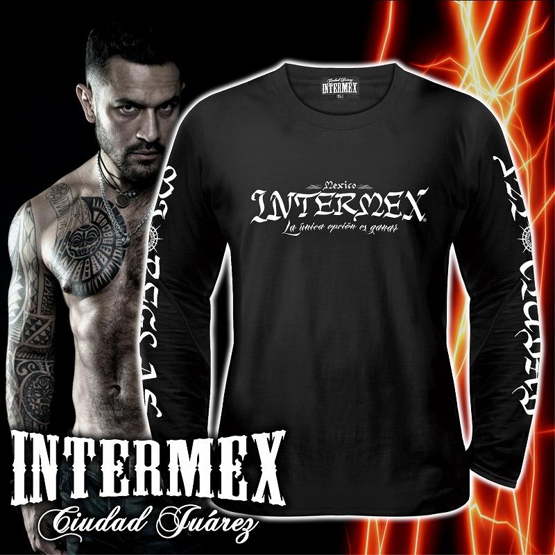長袖 Tシャツ 服 INTERMEX コブラ パイソン柄 ロンT itm-094 黒 白
