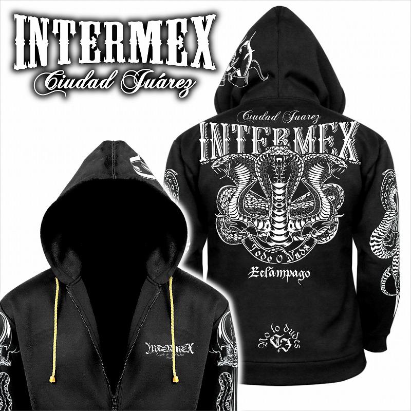 パーカー メンズ ファッション オラオラ系 INTERMEX ITM-095 コブラ 蛇