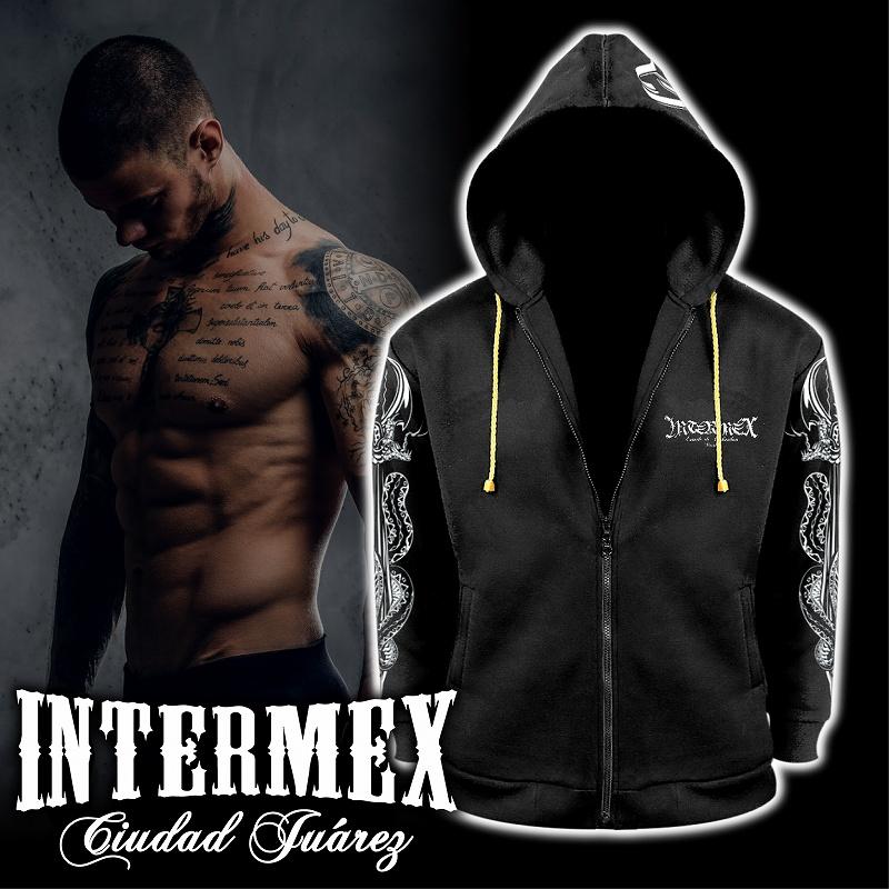 パーカー メンズ ファッション オラオラ系 INTERMEX ITM-095 コブラ 蛇