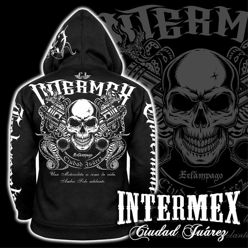 パーカー メンズ ファッション オラオラ系 INTERMEX ITM-096 コブラ 蛇