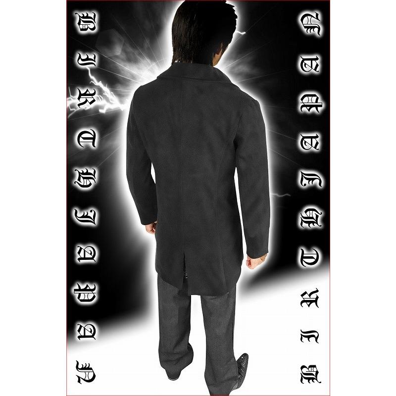 ファー付ロングコート 黒 お兄系 メンナク ホスト オラオラ 悪羅悪羅