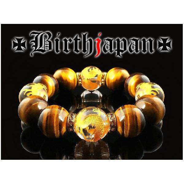 ポイント10倍 極太18mm ロンデル×虎目石 タイガーアイ 金龍水晶数珠 
