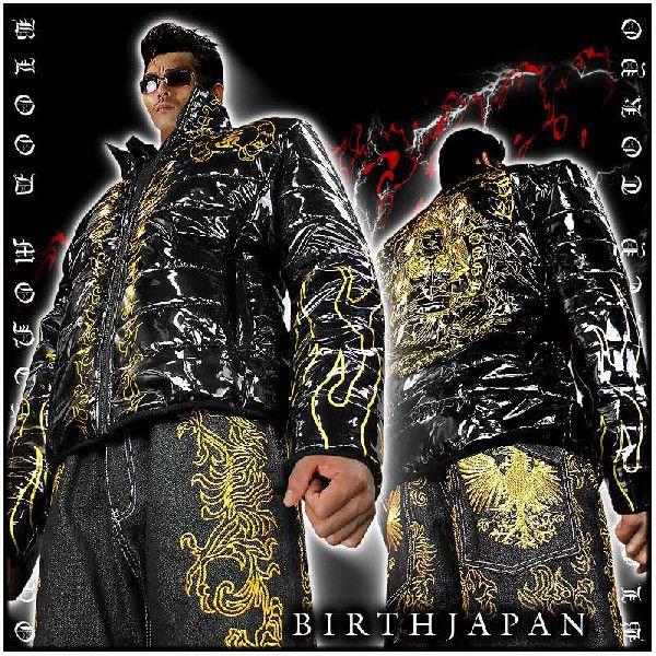送料無料※13045黒-金 BLOOD MONEY TOKYO中綿ジャケット 大日如来柄 悪羅悪羅系オラオラ系ヤクザヤンキーチンピラ服 悪党の店 バースジャパン BIRTHJAPAN ポイント10倍 13045黒-金 ダウンジャケットを凌ぐ防寒性能 BLOOD MONEY