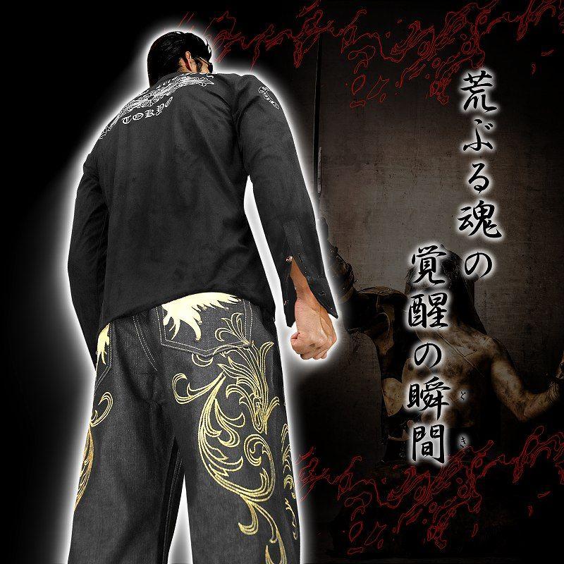 ポイント10倍 14058黒 オラオラ系 ブランド-BLOOD MONEY TOKYO-長袖