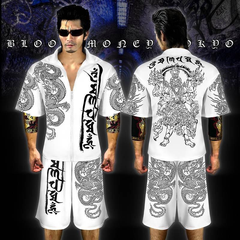 ポイント10倍 送料込16003白 ヤクザ & ブランドBLOOD MONEY TOKYO半袖