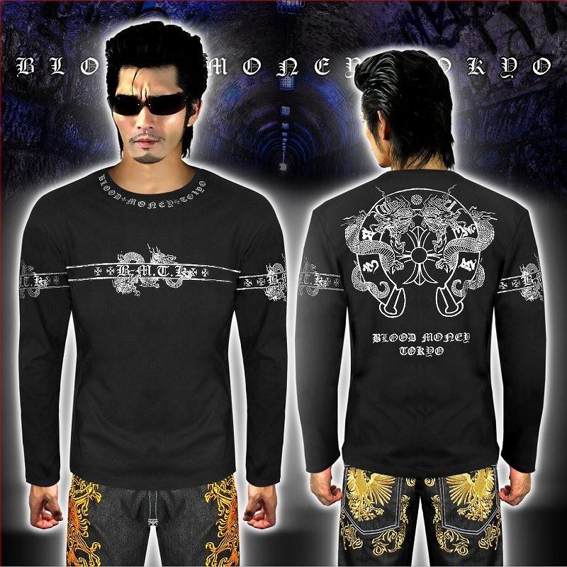 ロンT ヤクザ ヤンキー オラオラ 悪羅悪羅 オラオラ系 龍 スクロール