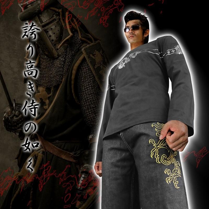 ロンT ヤクザ ヤンキー オラオラ 悪羅悪羅 オラオラ系 龍 スクロール