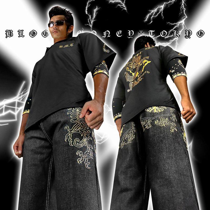 y2k、achieve、ロック、ホスト、ヤンキー、V系に♪ヒョウ柄ポロシャツ 楽天市場】半袖 ポロシャツ 服 BLOOD MONEY TOKYO 龍 阿修羅 和