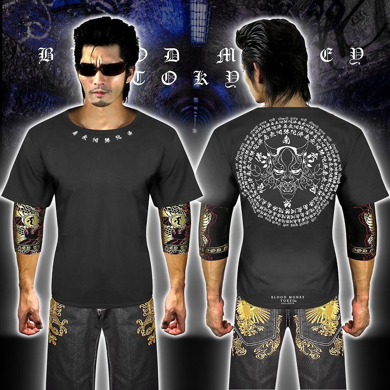 ポイント10倍 般若×南無阿弥陀仏 黒×白 半袖 Tシャツ ヤクザ ヤンキー
