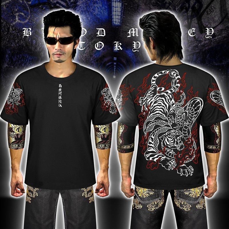 半袖 Tシャツ 服 BLOOD MONEY TOKYO (ブラッドマネートーキョー) 蛇と