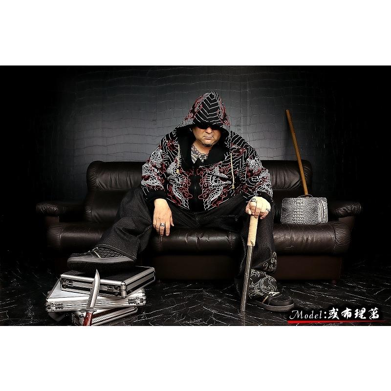 パーカー メンズファッション BLOOD MONEY TOKYO MBT-21011 和柄 刺青