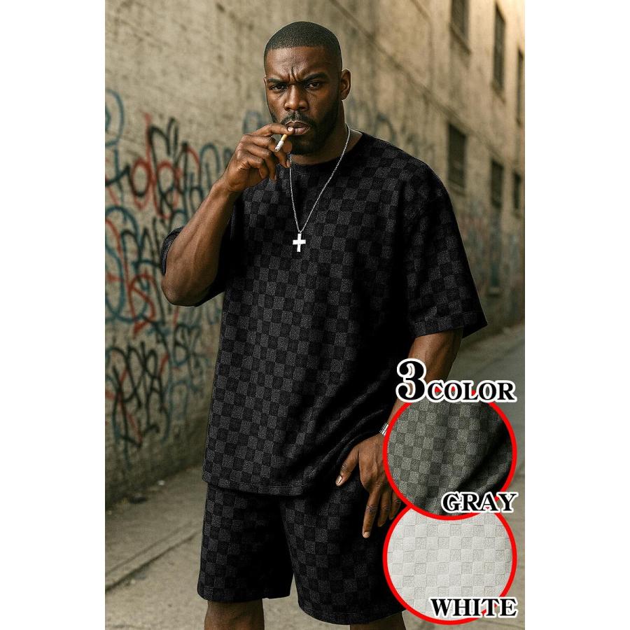 釣武者Tシャツ&ハーフパンツ セットアップ 黒 Lサイズ