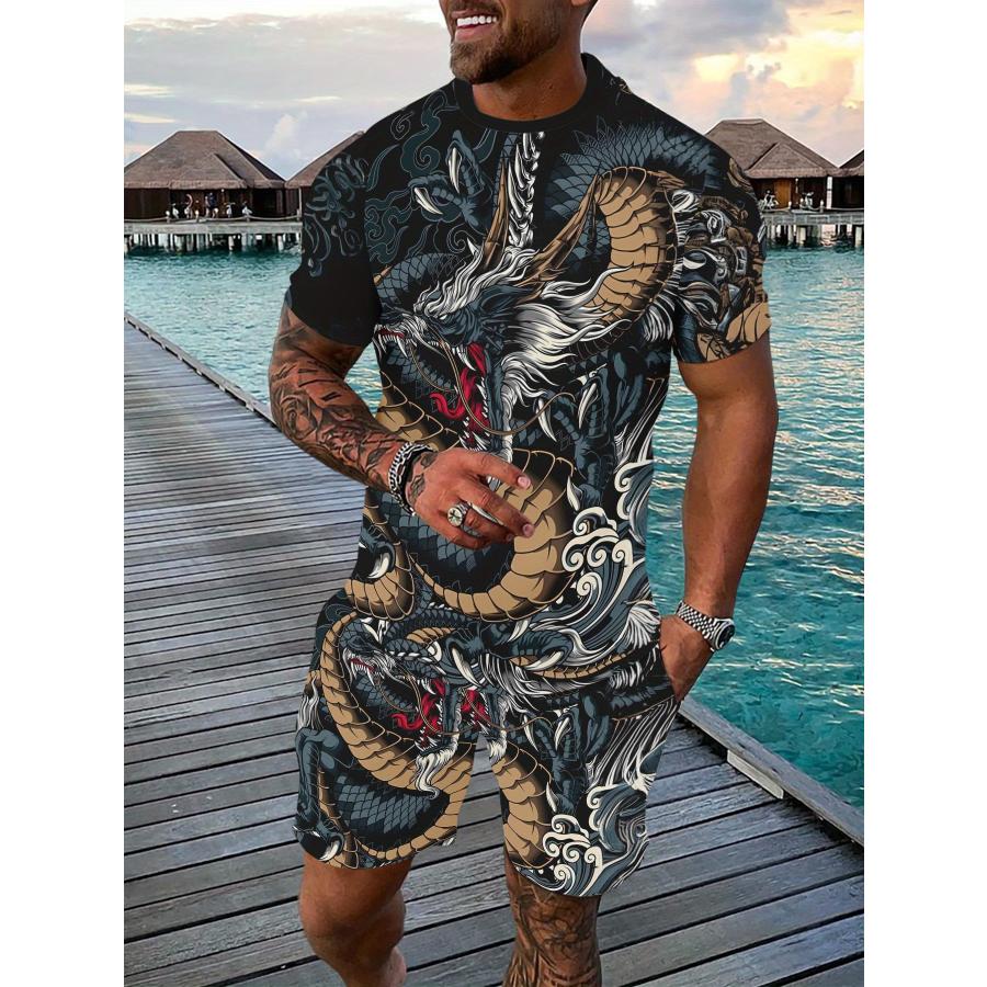 半袖セットアップ ジャージ 022 Tシャツ+ハーフパンツ 上下 派手