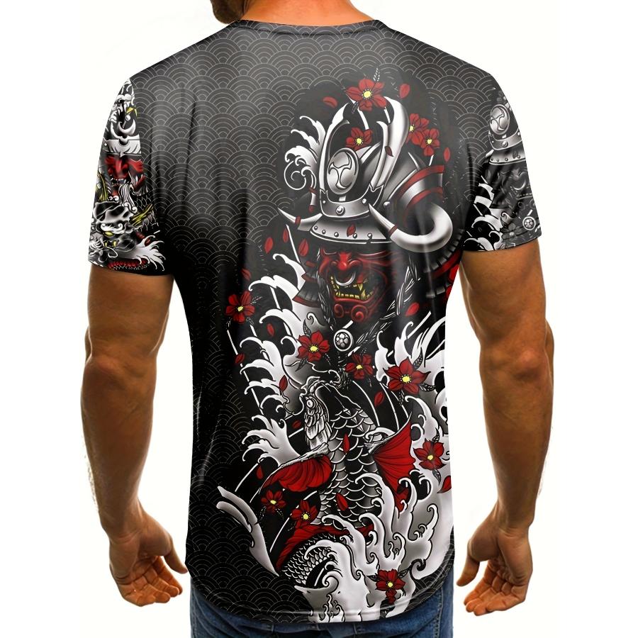 夏物 ド派手 プリント 半袖Tシャツ 120 柄シャツ ストリート ダンス