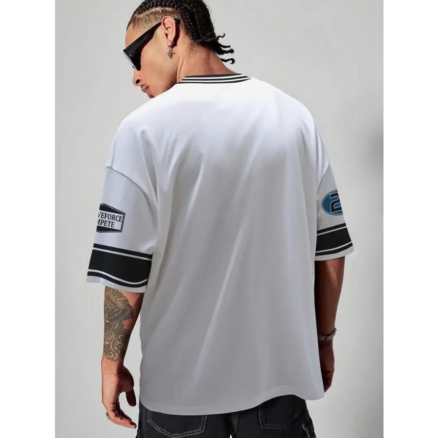 HIPHOP プリント 半袖Tシャツ 285 黒 派手 ストリート ダンス B系
