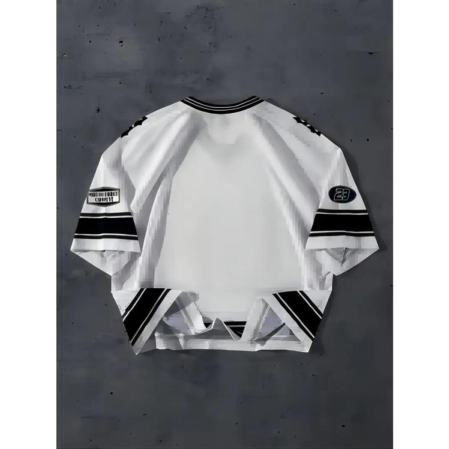 HIPHOP プリント 半袖Tシャツ 285 黒 派手 ストリート ダンス B系