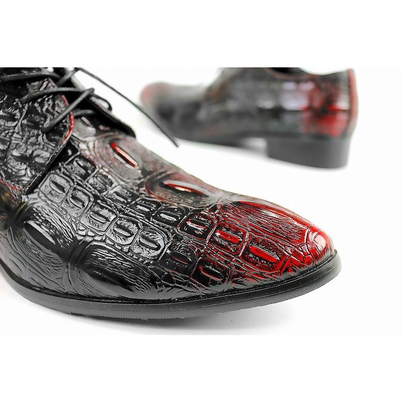ポイント10倍 クロコ柄 トンガリ ドレスシューズ 赤 短靴 メンズ シューズ ファッション オラオラ系 悪羅 お兄系 メンナク ホスト 派手 103レッド Shoes Tbc 103red バースジャパン 通販 Yahoo ショッピング