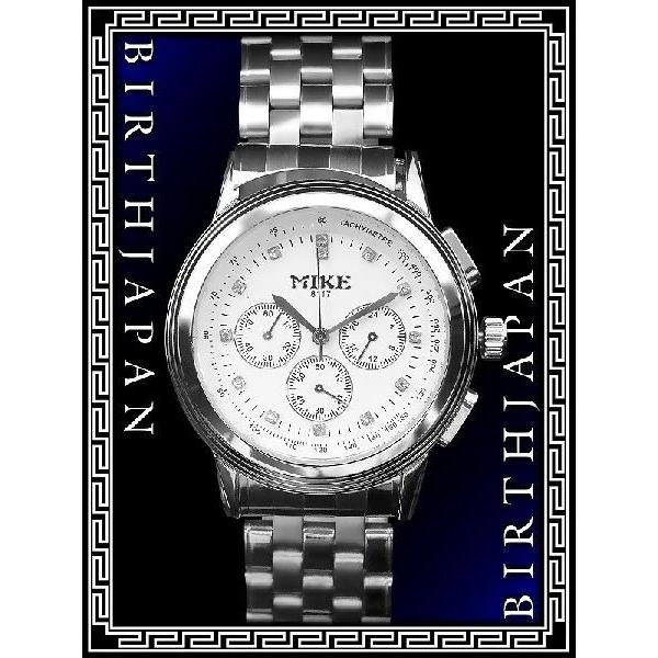 ポイント10倍 8117白2◇クロノグラフデザイン ヤクザ 悪羅悪羅系