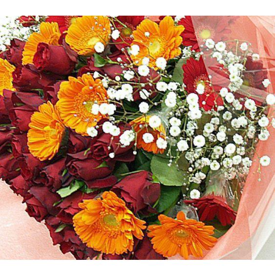 バラ 花束 ガーベラ 女性に人気のバラとガーベラが花束に 送料無料  ギフト プレゼント お返し クール便 |  | 03