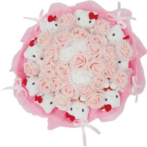 ハローキティぬいぐるみブーケ 9本 花束 キティ ギフト プレゼント フラワー 造花 卒業 結婚 母の日 ビシンラボ 通販 Yahoo ショッピング