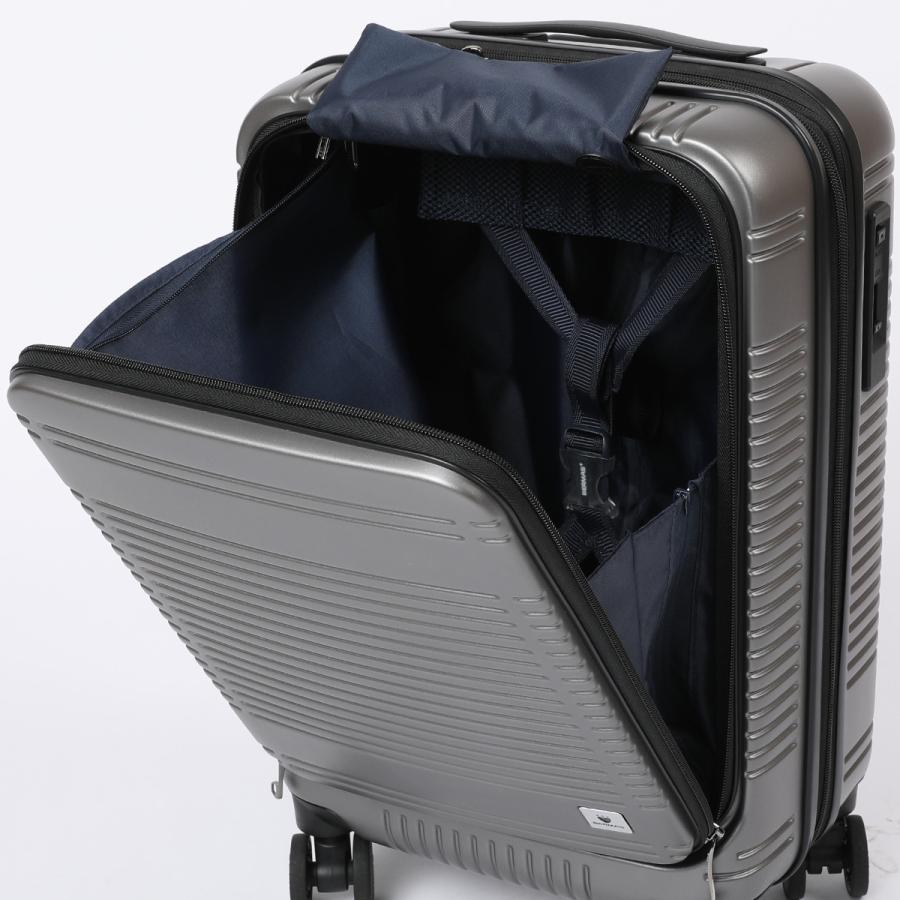機内持込 フロントオープン スーツケース BERMAS EURO CITYII 60295 ストッパー付　４輪 拡張機能付　｜bisho｜07