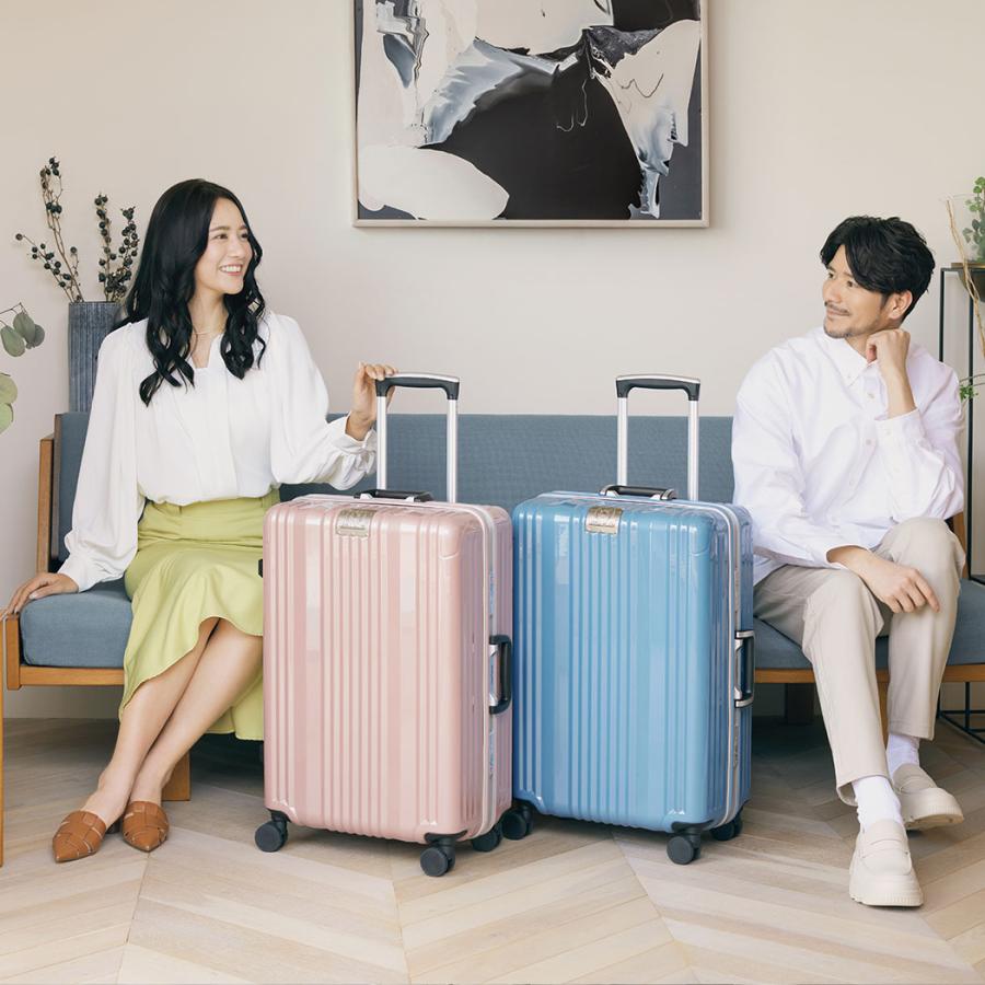 スーツケース　レジェンドウォーカー LUXE フレーム　6032-70　 92L　鏡面　Wキャスター　NEW | LEGEND WALKER | 13