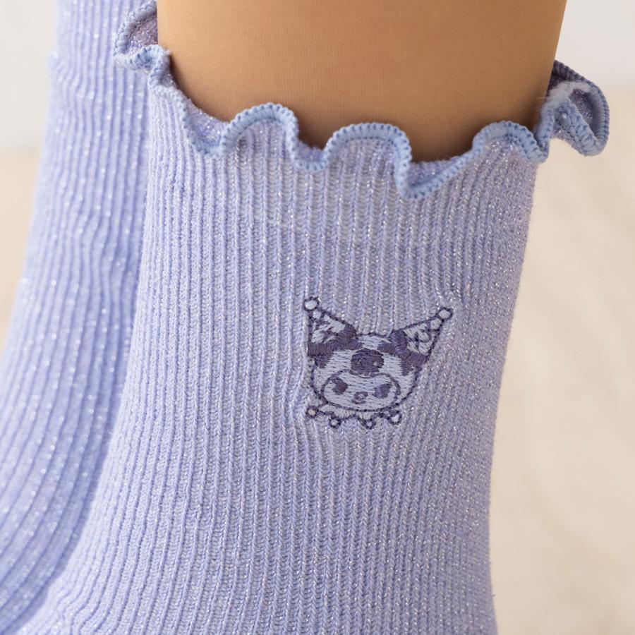 おはよう　スパンク Sanrio 靴下、　マスコット 6点　セット sanrio ハローキティ キッズソックス3足セット ブラック 16-18cm