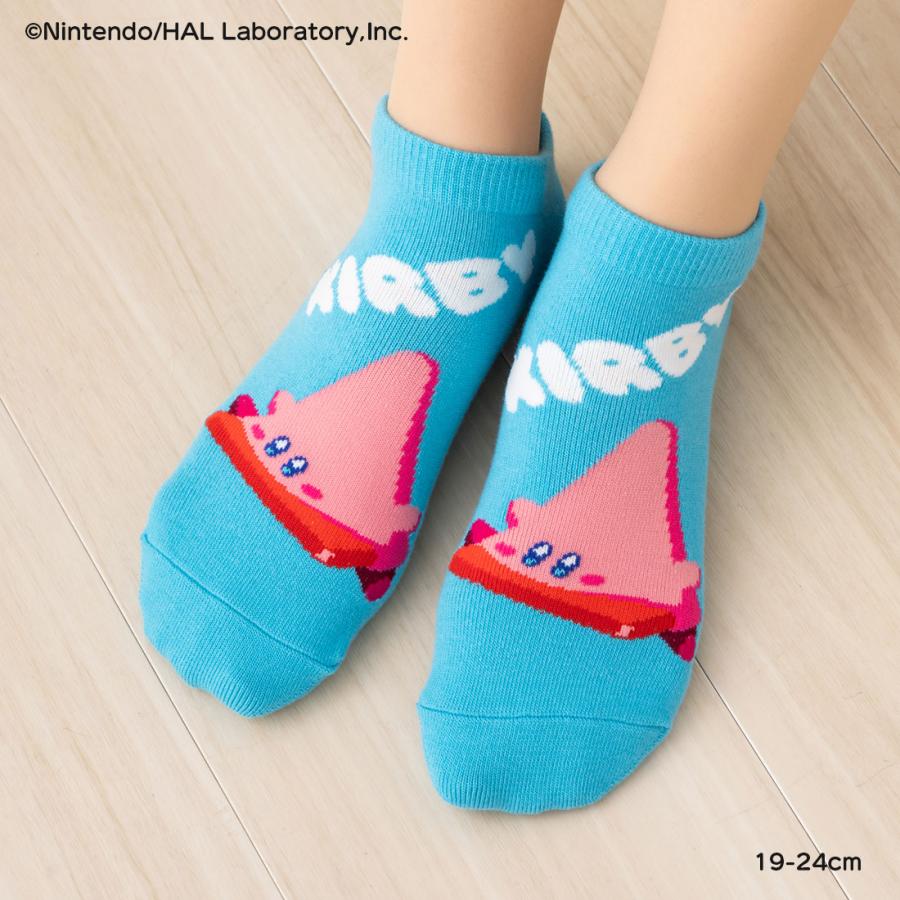 Fukuske（フクスケ） 星のカービィ 三角コーン柄 スニーカー丈ソックス