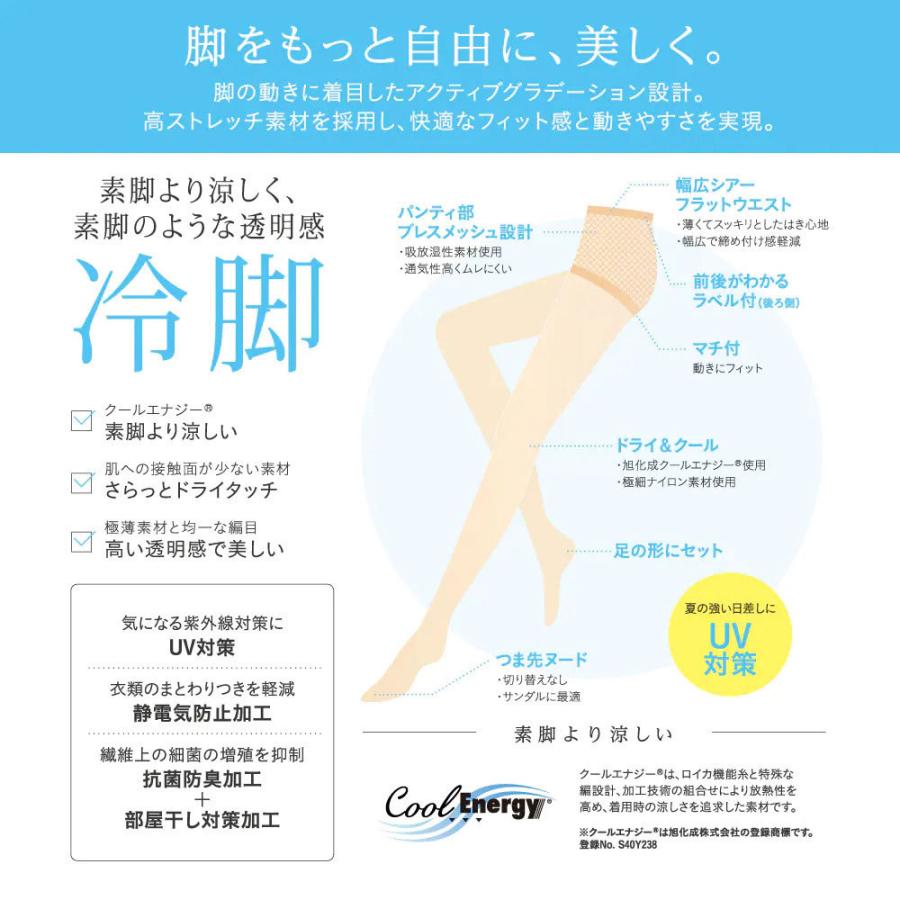 SABRINA（GUNZE） SABRINA アクティフィット 冷脚 ストッキング ドライ