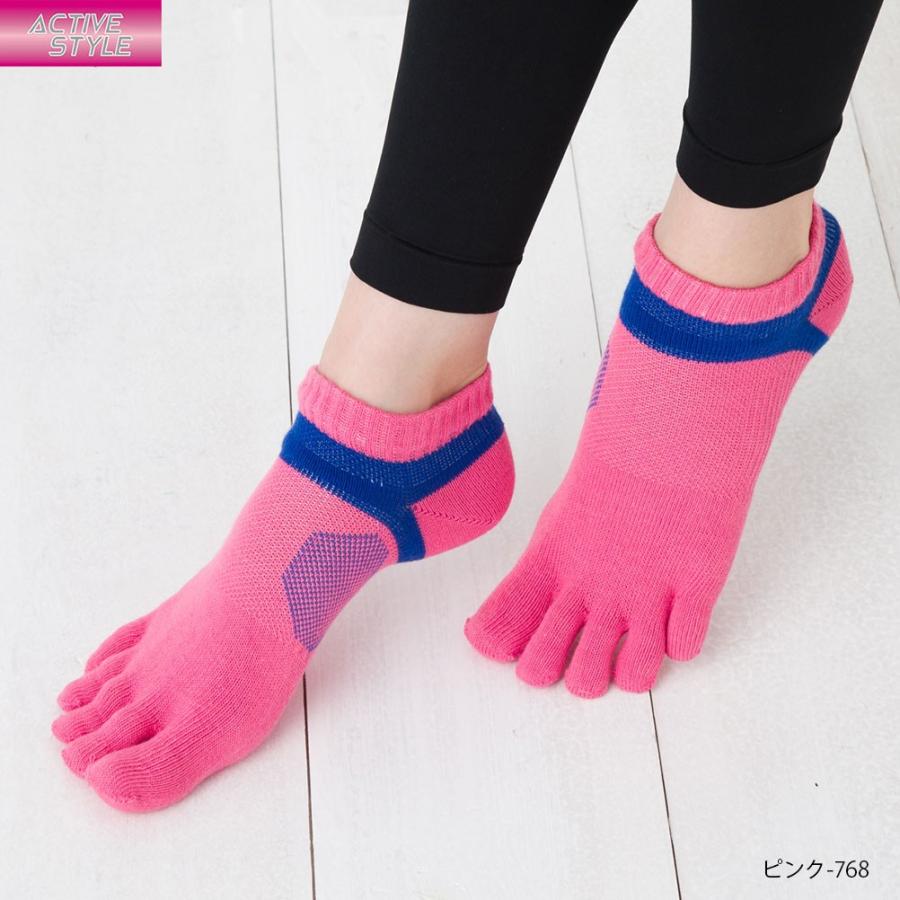 New アクティブスタイル スポーツソックス 5本指 スニーカー丈 全8色 22 24 レディース グンゼ 靴下 Gz Stk503 レッグウェア専門店 美足花舞 通販 Yahoo ショッピング