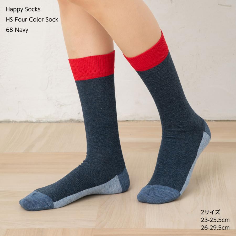 HappySocks HS フォーカラー ソックス (色番号68)(2325.5cm・2629.5cm) 靴下 国内正規品 ハッピーソックス Four Color Sock hs